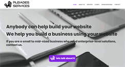 Desktop Screenshot of pleiadesservices.com